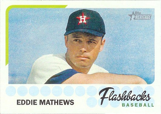 2016 Topps Heritage Baseball Flashbacks #BF-EM Eddie Mathews