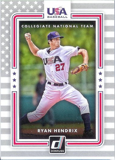 2016 Donruss USA Collegiate National Team #USA-17 Ryan Hendrix