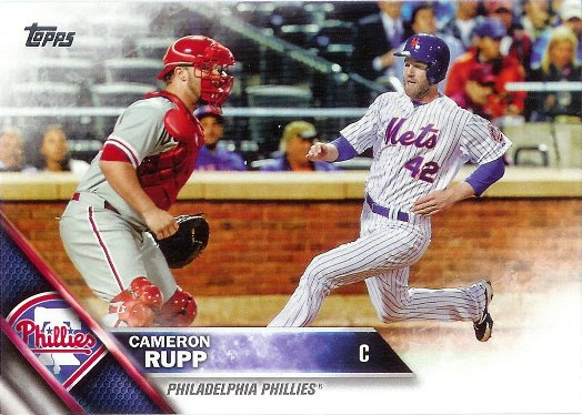 2016 Topps #432 Cameron Rupp VAR SP (Jackie Robinson Day #42)