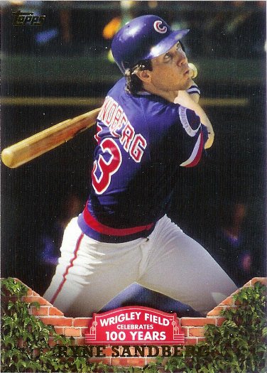 2016 Topps 100 Years At Wrigley #WRIG-36 Ryne Sandberg