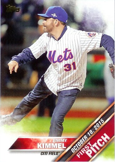 2016 Topps First Pitch #FP-2 Jimmy Kimmel