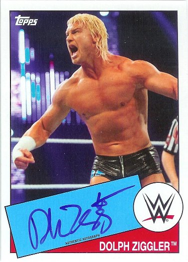 2015 Topps Heritage WWE Autograph # Dolph Ziggler
