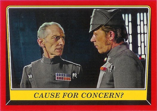 2016 Topps Star Wars Rogue One: Mission Briefing #61 Cause for Concern?