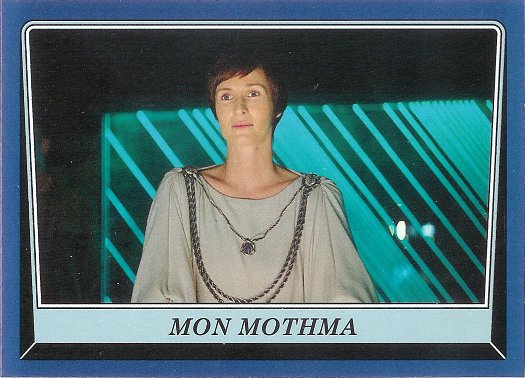 2016 Topps Star Wars Rogue One: Mission Briefing Blue Squadron #102 Mon Mothma