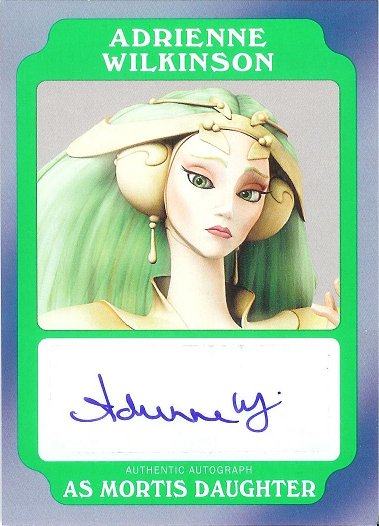 2016 Topps Star Wars Rogue One: Mission Briefing Autograph # Adrienne Wilkinson as Mortis Daughter