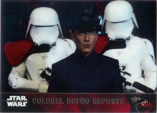 2016 Topps Star Wars The Force Awakens Chrome #86 Colonel Datoo Reports