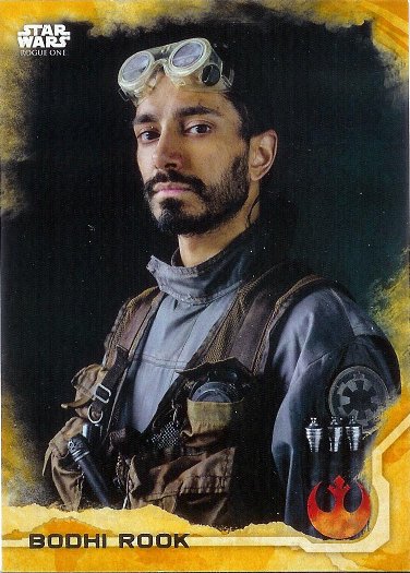 2016 Topps Star Wars Rogue One Gold Squadron #4 Bodhi Rook