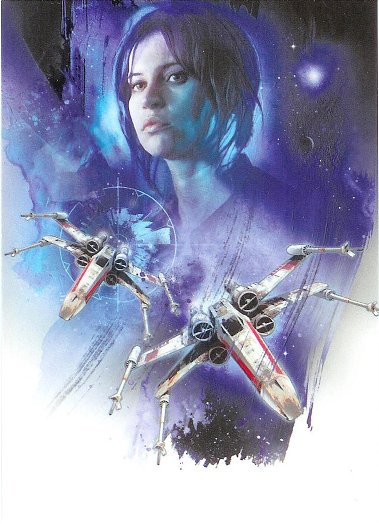 2016 Topps Star Wars Rogue One Montage Cards #M-8 Jyn and X-Wings