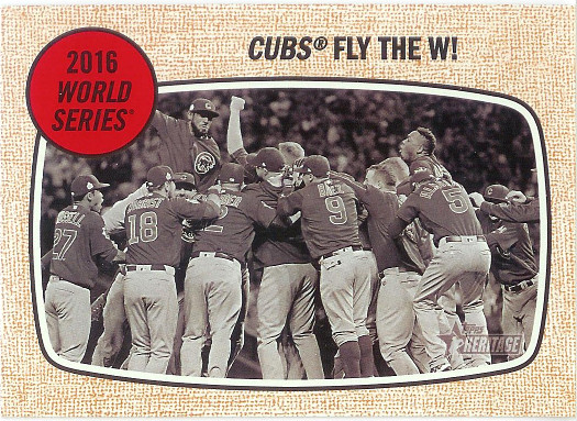 2017 Topps Heritage #158 Chicago Cubs WS HL