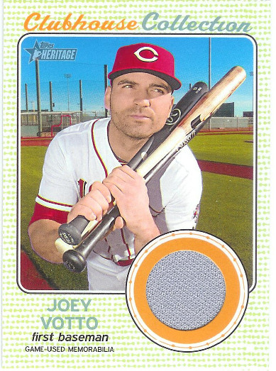 2017 Topps Heritage Clubhouse Collection Relics #CCR-JVO Joey Votto