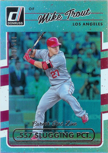 2017 Donruss Career Stat Line #104 Mike Trout