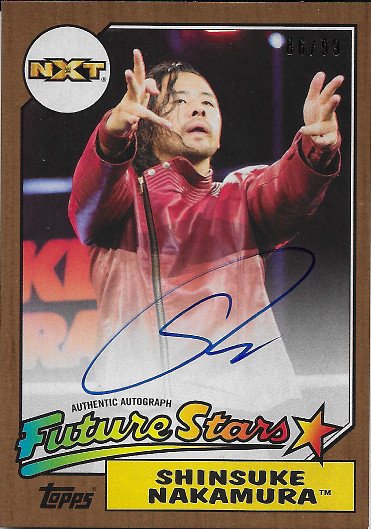 2017 Topps Heritage WWE Autograph Bronze # Shinsuke Nakamura