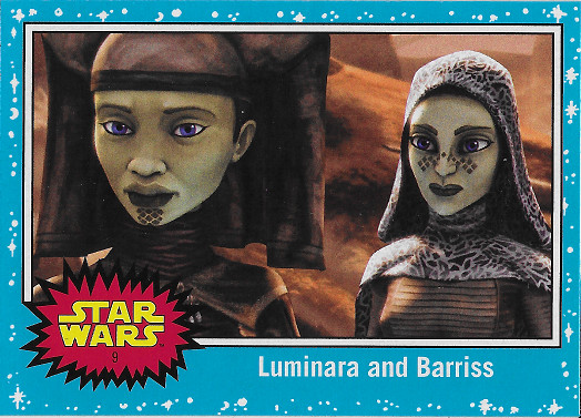2017 Topps Star Wars Journey to The Last Jedi #9 Luminara and Barriss