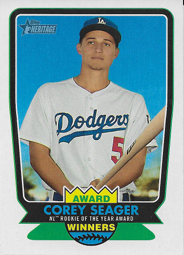 2017 Topps Heritage Award Winners #AW-3 Corey Seager RC