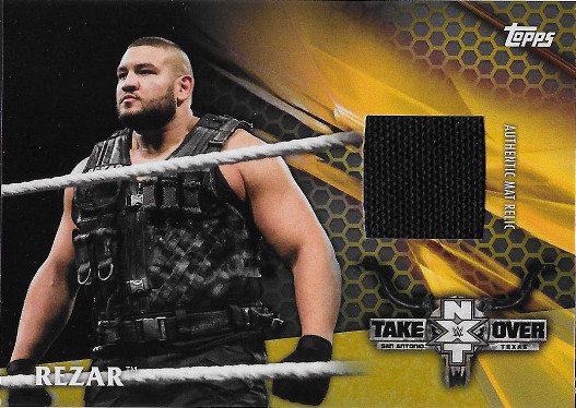 2017 Topps WWE NXT TakeOver: San Antonio Mat Relics Gold # Rezar