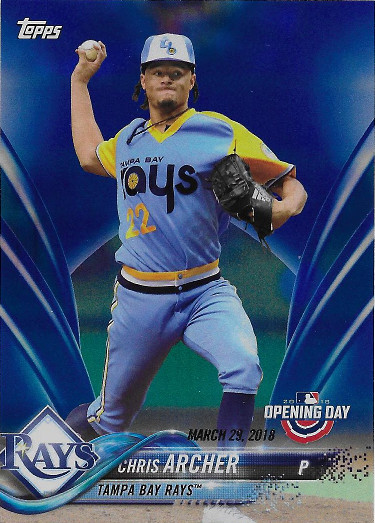 2018 Topps Opening Day Blue #99 Chris Archer