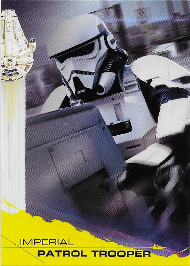 2018 Topps Solo: A Star Wars Story Yellow #89 Imperial Patrol Trooper