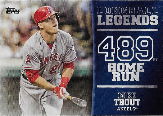 2018 Topps Longball Legends #LL-21 Mike Trout