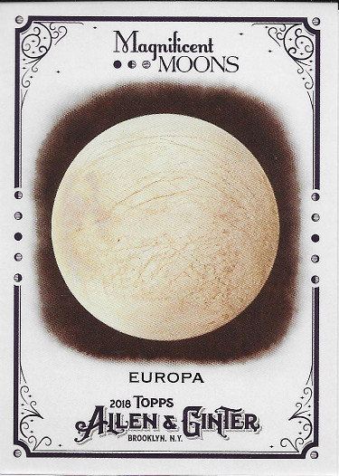 2018 Allen & Ginter Magnificent Moons #MM-2 Europa Jupiter