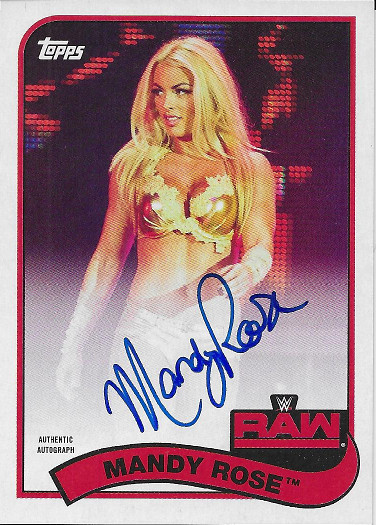 2018 Topps Heritage WWE Autograph #A-MR Mandy Rose
