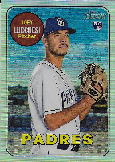 2018 Topps Heritage Chrome Refractor #THC-655 Joey Lucchesi RC