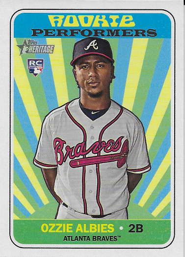 2018 Topps Heritage Rookie Performers #RP-OA Ozzie Albies RC