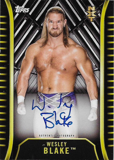 2018 Topps WWE NXT Autograph #A-WB Wesley Blake