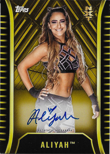 2018 Topps WWE NXT Autograph Gold #A-AY Aliyah