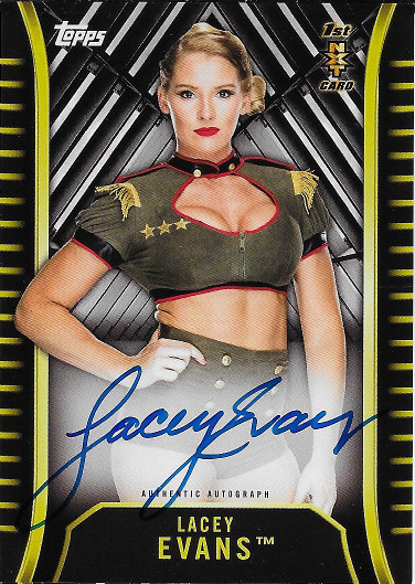 2018 Topps WWE NXT Autograph #A-LE Lacey Evans 1ST NXT