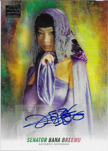 2018 Topps Star Wars Galaxy Autograph # Bai Ling as Senator Bana Breemu