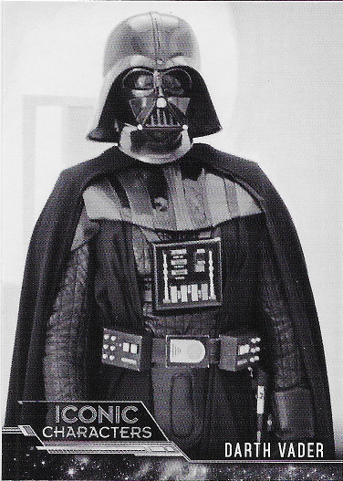 2019 Topps Star Wars Black & White The Empire Strikes Back Iconic Characters #IC-5 Darth Vader
