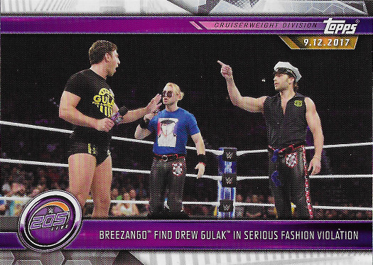 2019 Topps WWE Road to Wrestlemania #39 Breezango Find Drew Gulak in Serious Fashion Violation