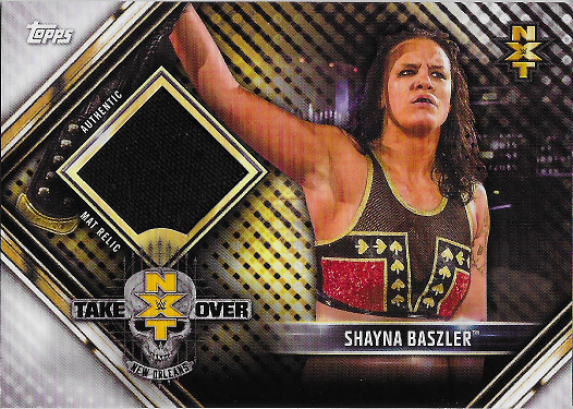 2019 Topps WWE Road to Wrestlemania NXT TakeOver: New Orleans Mat Relics #MR-SB Shayna Baszler