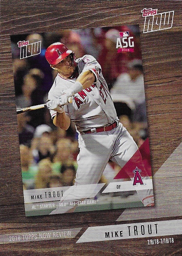 2019 Topps Topps Now Review #TN-8 Mike Trout