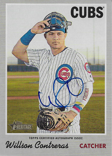 2019 Topps Heritage Real One Autographs #ROA-WC Willson Contreras
