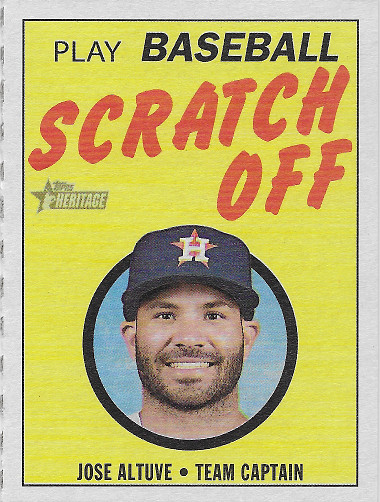 2019 Topps Heritage 1970 Topps Scratch-Off #2 Jose Altuve