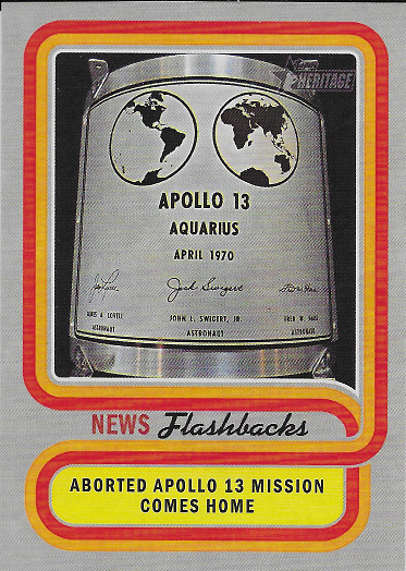2019 Topps Heritage News Flashbacks #NF-4 Apollo 13 Mission