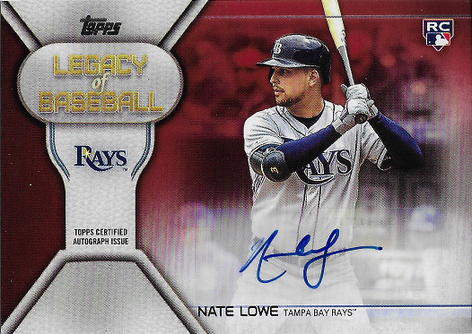 2019 Topps Legacy of Baseball Autographs Red #LBA-NLO Nate Lowe