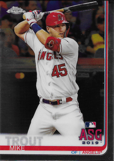 2019 Topps Chrome Update #76 Mike Trout ASG