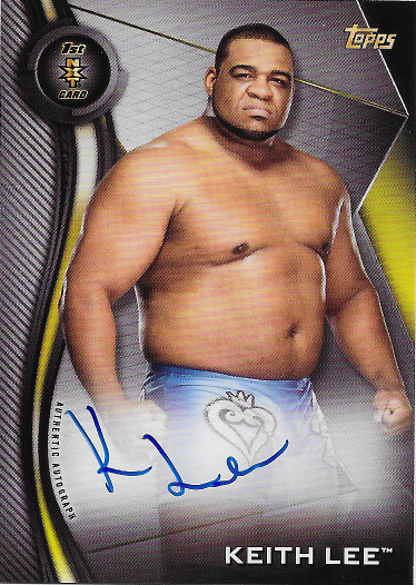 2019 Topps WWE NXT Autograph #A-KL Keith Lee 1st NXT
