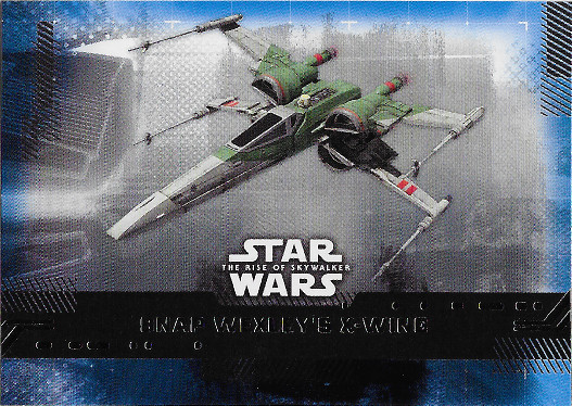 2019 Topps Star Wars The Rise of Skywalker Blue #52 Snap Wexley's X-wing