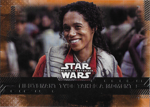 2019 Topps Star Wars The Rise of Skywalker Orange #99 Lieutenant Tyce Takes A Moment