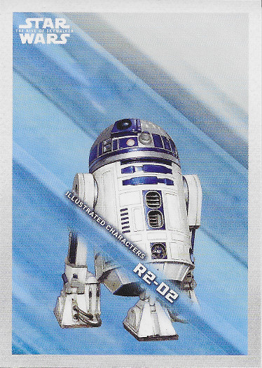 2019 Topps Star Wars The Rise of Skywalker Illustrated Characters #IC-7 R2-D2