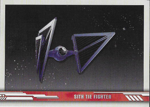 2019 Topps Star Wars The Rise of Skywalker Ships and Vehicles #SV-7 Sith Tie Fighter