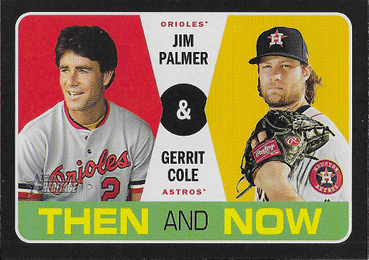 2020 Topps Heritage Then and Now #TN-4 Gerrit Cole / Jim Palmer