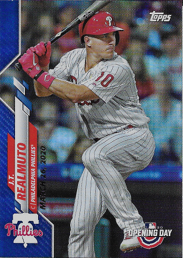 2020 Topps Opening Day Blue Foil #15 J.T. Realmuto