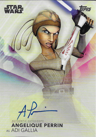 2020 Topps Women of Star Wars Autograph #A-AP Angelique Perrin as Adi Gallia