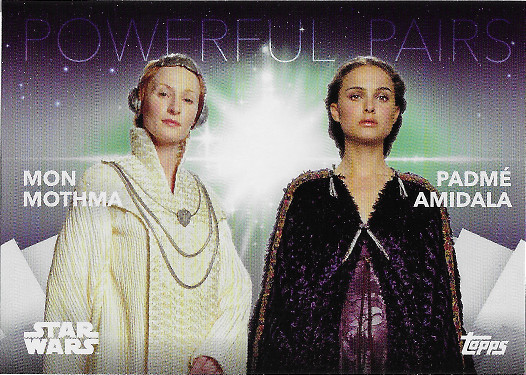 2020 Topps Women of Star Wars Powerful Pairs #PP-19 Mon Mothma & Padmé Amidala