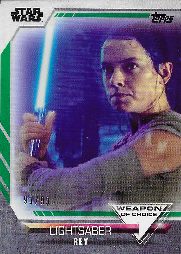 2020 Topps Women of Star Wars Weapon of Choice Green #WC-1 Rey