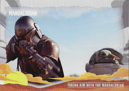 2020 Topps Star Wars The Mandalorian Journey of the Child #4 Taking Aim with the Mandalorian